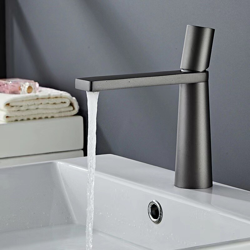 смеситель для раковины в ванной комнате, моноблочные смесители для умывальника, одна ручка, одно отверстие для монтажа на столешницу, со шлангом для горячей и холодной воды, краны для латунных сосудов 2026 - $85.99 –P8