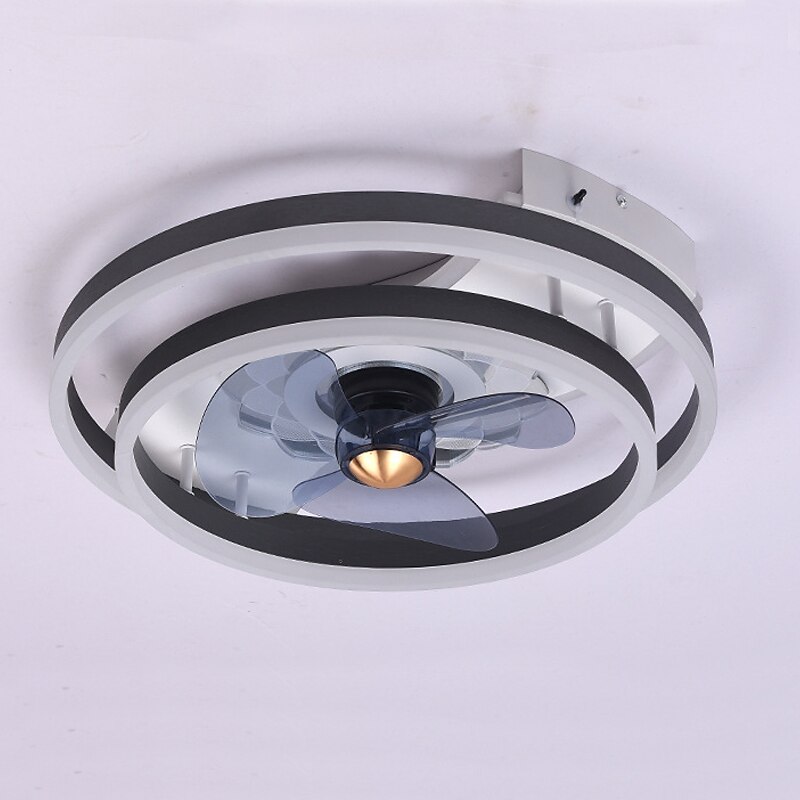 ventilateurs de plafond avec lumières avec télécommande conception d'anneau 19,5 "ventilateur de plafond intérieur encastré à profil bas intelligent 3 couleurs 6 vitesses réversible de 2025 ? $403.19 –P7