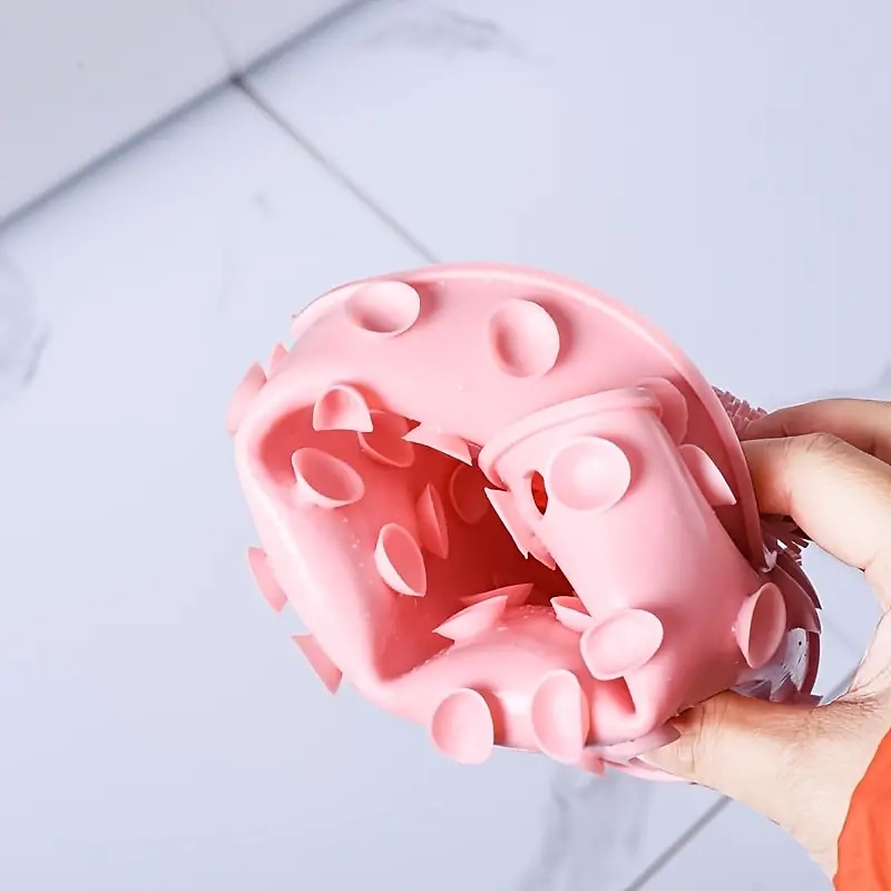 scrubber per la schiena a mani libere per doccia, tappetino per massaggio in silicone, scrubber per massaggiatore per piedi per doccia, scrubber per la schiena a parete per bagno esfoliante per la del 2025 a $5.49 –P4