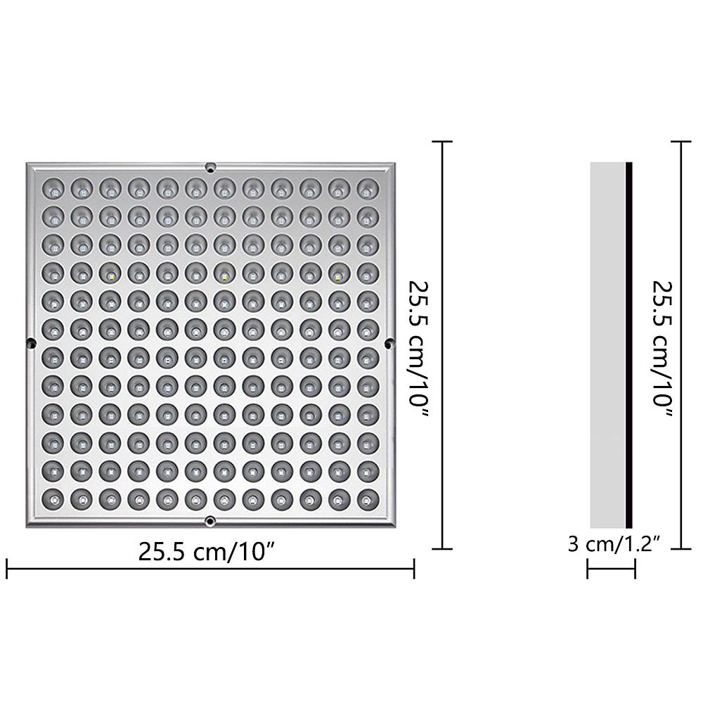 uv svart ljus ir fullspektrum led växande ljuspanel - 45w, 144 lysdioder för inomhusväxtodling, hydrokultur och växthus 2025 - $41.99 –P1