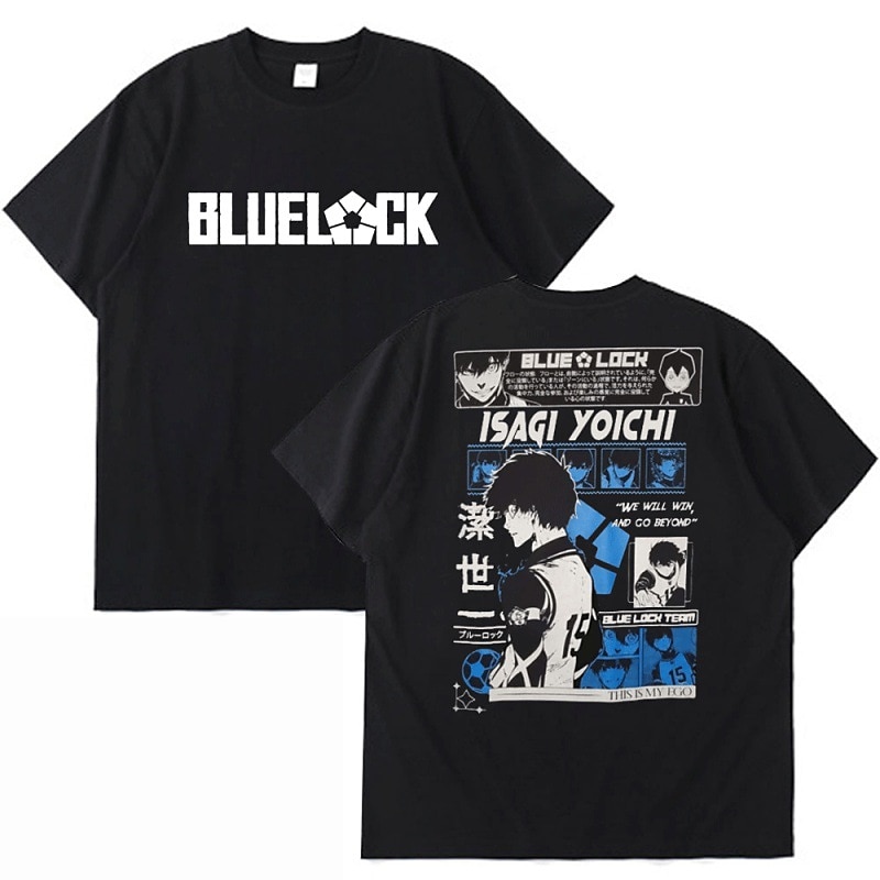 Bloqueio Azul Isagi Yoichi Japonesa/Curta Imprimir Estilo de rua Para Casal Homens Mulheres Adulto Hot Stamping Casual / Diário de 2025 por $18.99 –P6