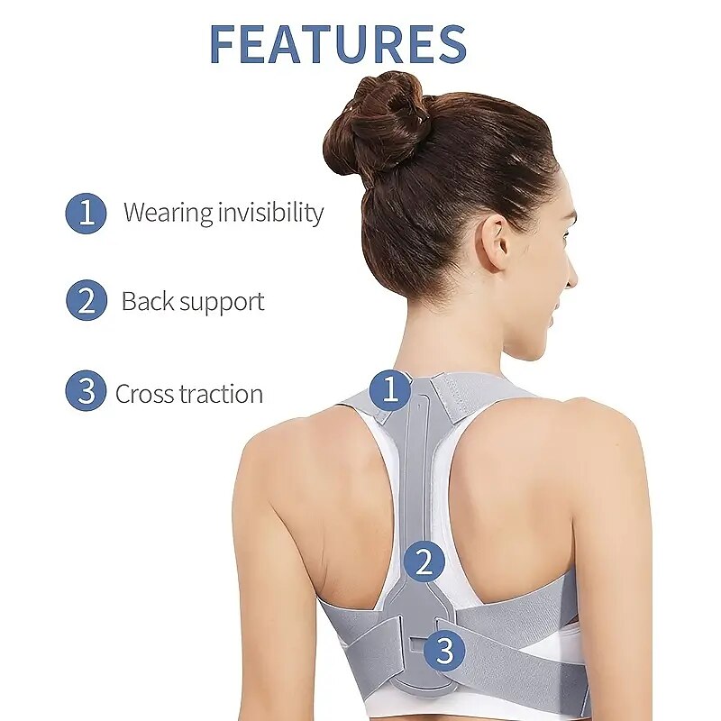 Posture Corrector Adjustable Back Posture Correction Strap For Humpback Correction (Order A Size Up) 2025 - $17.49 –P8