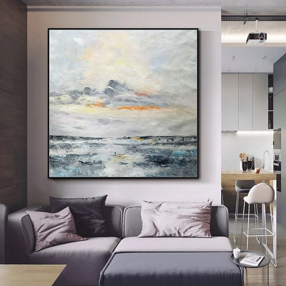 2025年 ミンチュラ手作り油絵キャンバス壁アート装飾現代抽象風景家の装飾のためのロールフレームレス未延伸絵画  コレクション – $77.99 –P2