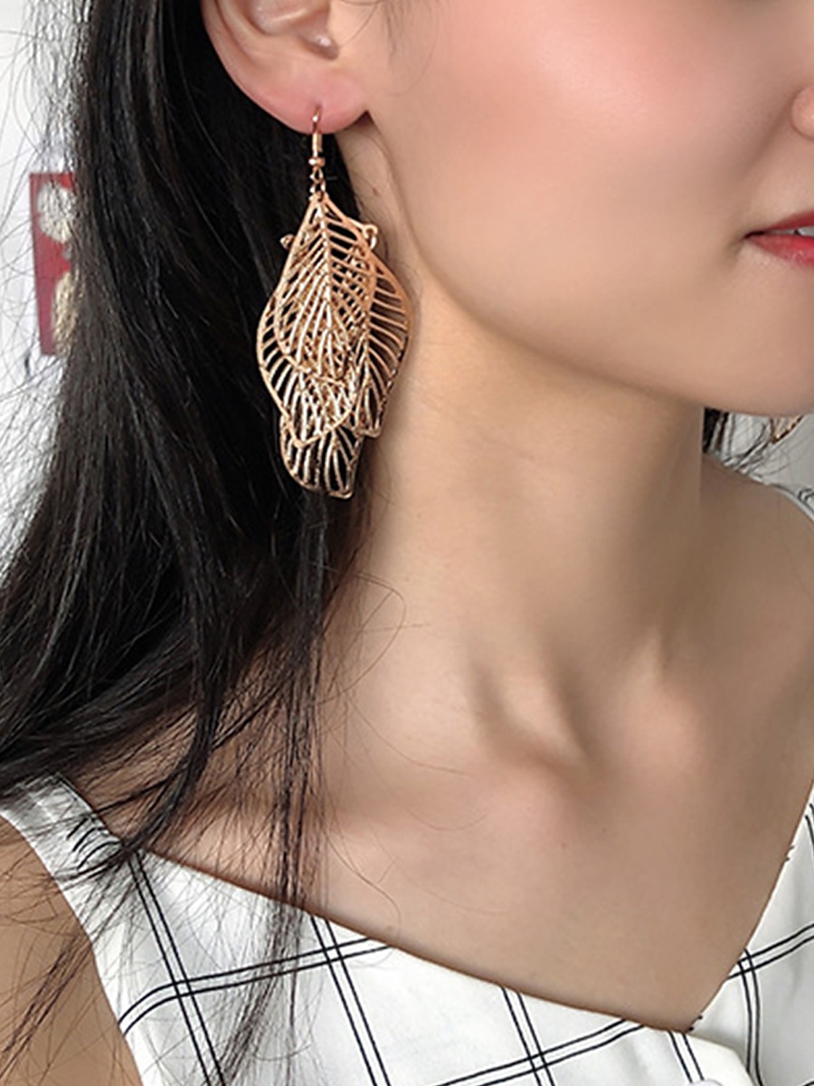 Women's Earrings Fashion Outdoor Leaf Earring 2025 - $7.49 –P7
