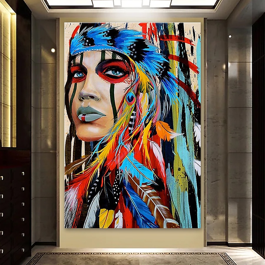 Hang-Painted öljymaalaus Maalattu - Abstrakti Ihmiset Klassinen Moderni Ilman Inner Frame / Valssatut kankaat 2025 - $116.99 –P5