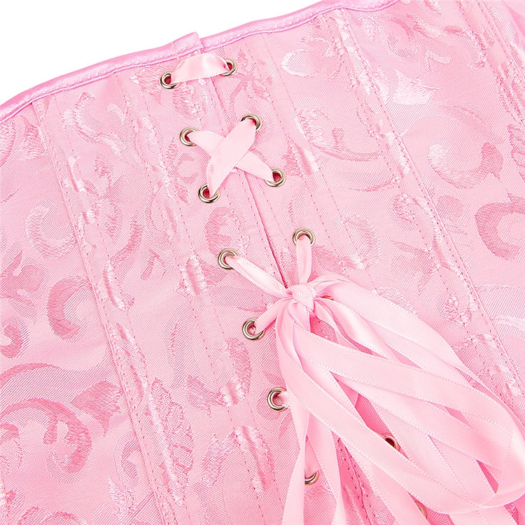 Rokoko Punk och gotiskt Medeltida kostymer Överbystkorsett Underkläder Bustier 14 plastben Maskeradkläder Dam Kunglig Bröllop Bröllopsgäst Vuxna Korsett 2026 - $26.99 –P6
