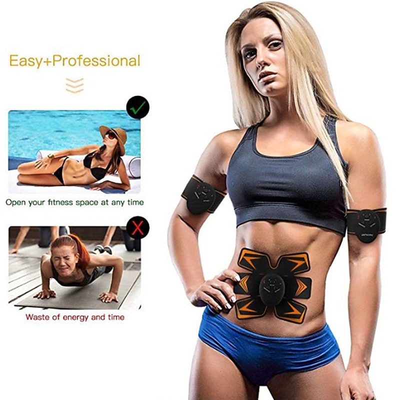 EMS Abdominal Muscles Training Stickers Electric Abdominal Stimulator Fitness Body Slimming Massager Weight Loss For Men Women Valentine's Day Gift 2026 - $24.99 –P7