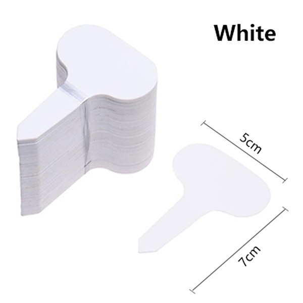 100pcs Garden Labels Plant Classification Sorting Sign Tag Ticket Plastic Writing Plate Board Plug In Card Colorful 2025 - $10.49 –P6