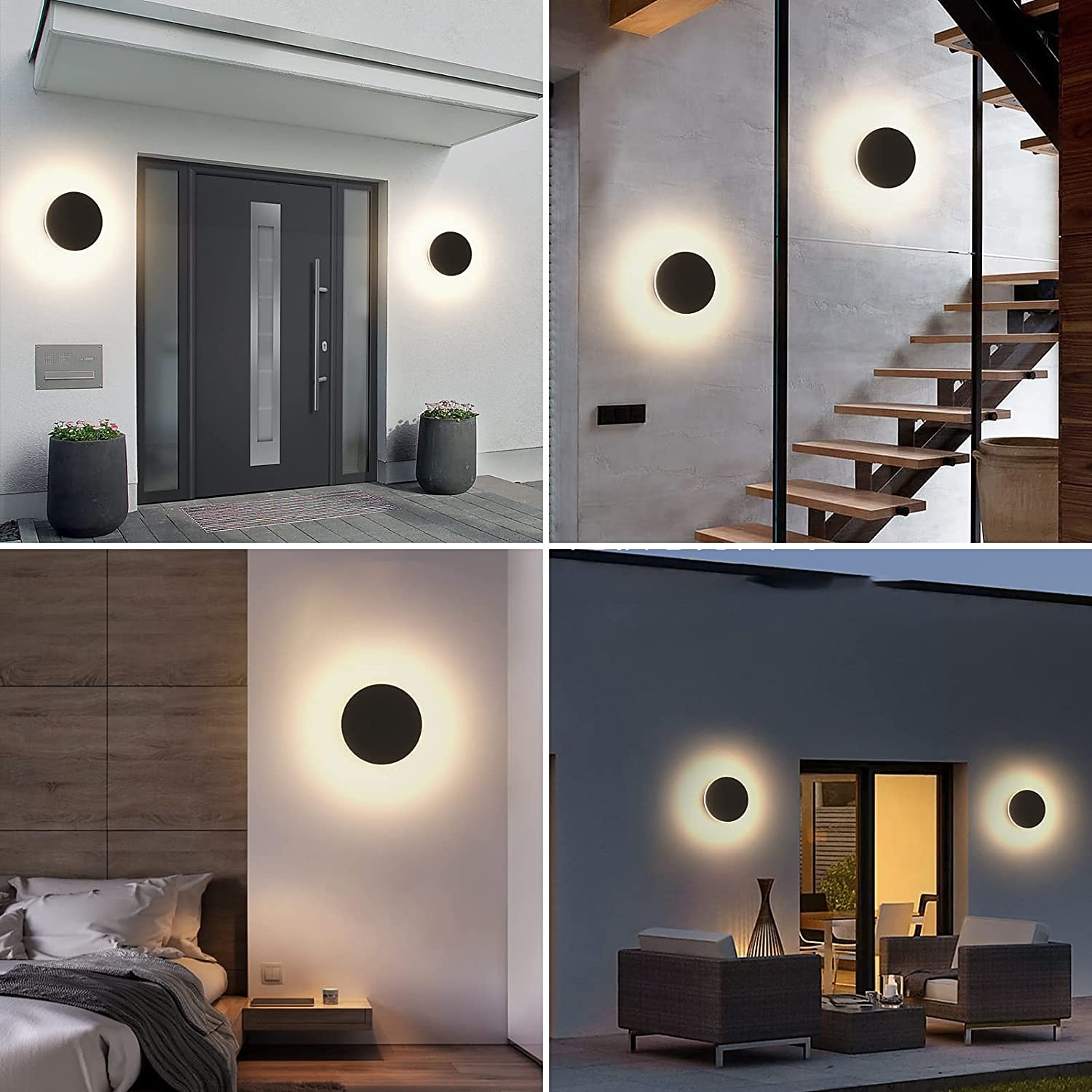 LED Outdoor/Indoor Wall Light IP65 Waterproof 5.9" Acrylic Aluminum 18W 3000-6000K Wall Lighting 1500-1600lm AC85-265V 2026 - $61.99 –P2