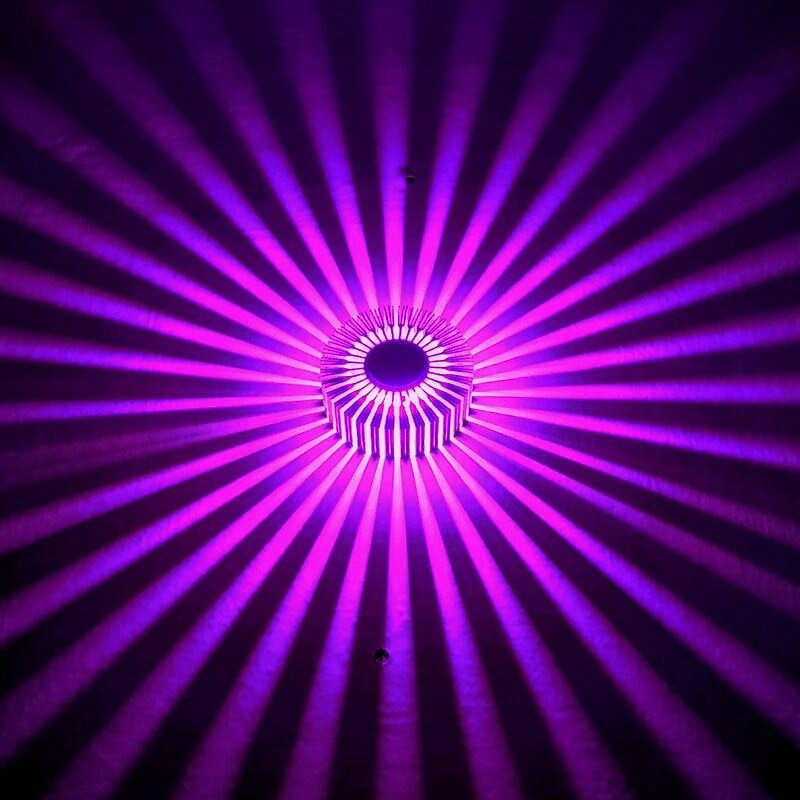 lightinthebox lampada da parete con fiore solare, lampada da parete con fiore solare, telecomando in alluminio resistente al calore e all'umidità parete in alluminio a LED 3W RGB, plafoniere del 2025 a $21.99 –P7