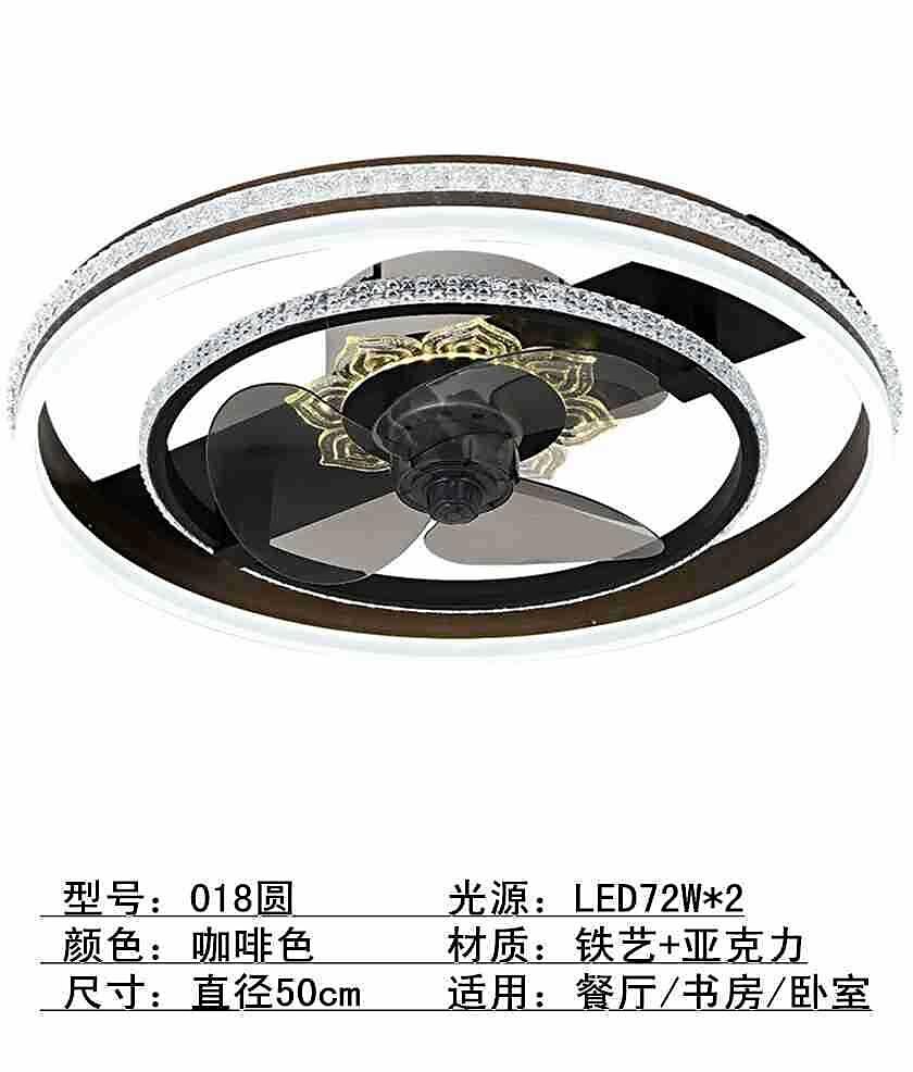 Deckenventilator mit Fernbedienung, flacher moderner Unterputz-Deckenventilator für den Innenbereich mit 72 W warmen, natürlichen, hellen 3-farbigen LED-Leuchten, 3 Geschwindigkeiten, intelligenter 2025 - $244.69 –P4