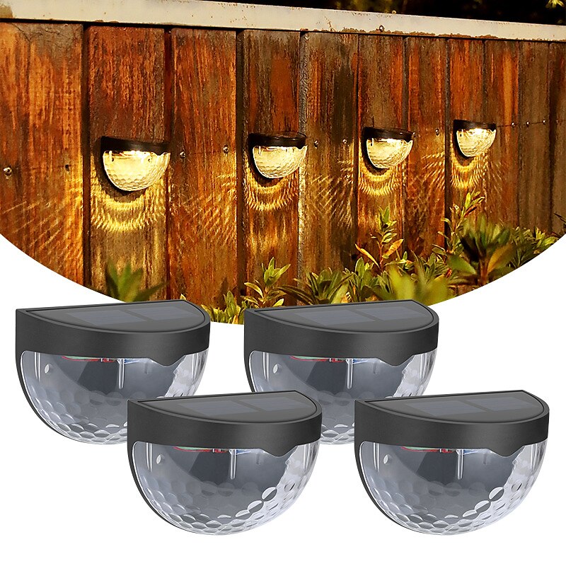 2/4pcs luce solare per recinzione esterna impermeabile applique da parete luci solari per patio recinzione cortile giardino garage ponte scalinata cancello del 2025 a $20.99 –P3