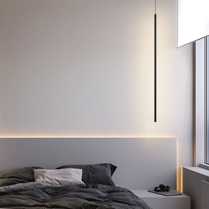 LED závěsné světlo 1-světlo 60 cm 12w line design závěsné světlo hliníkové světlo moderního stylu do kanceláře, ložnice, obývacího pokoje 110-240v 2025 - $84.99 –P5