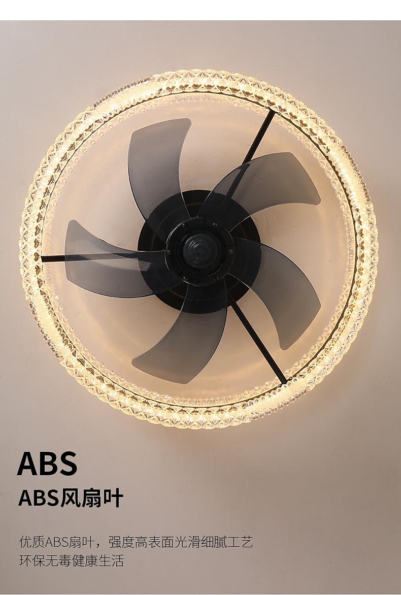 Deckenventilator mit Lichtern 19,7 "dimmbare LED 3 Farben 6 Geschwindigkeiten Timing Wendeflügel mit Fernbedienung, Haushaltsventilator-Kronleuchter, flacher Deckeneinbau-Deckenventilator für den 2025 - $230.29 –P10