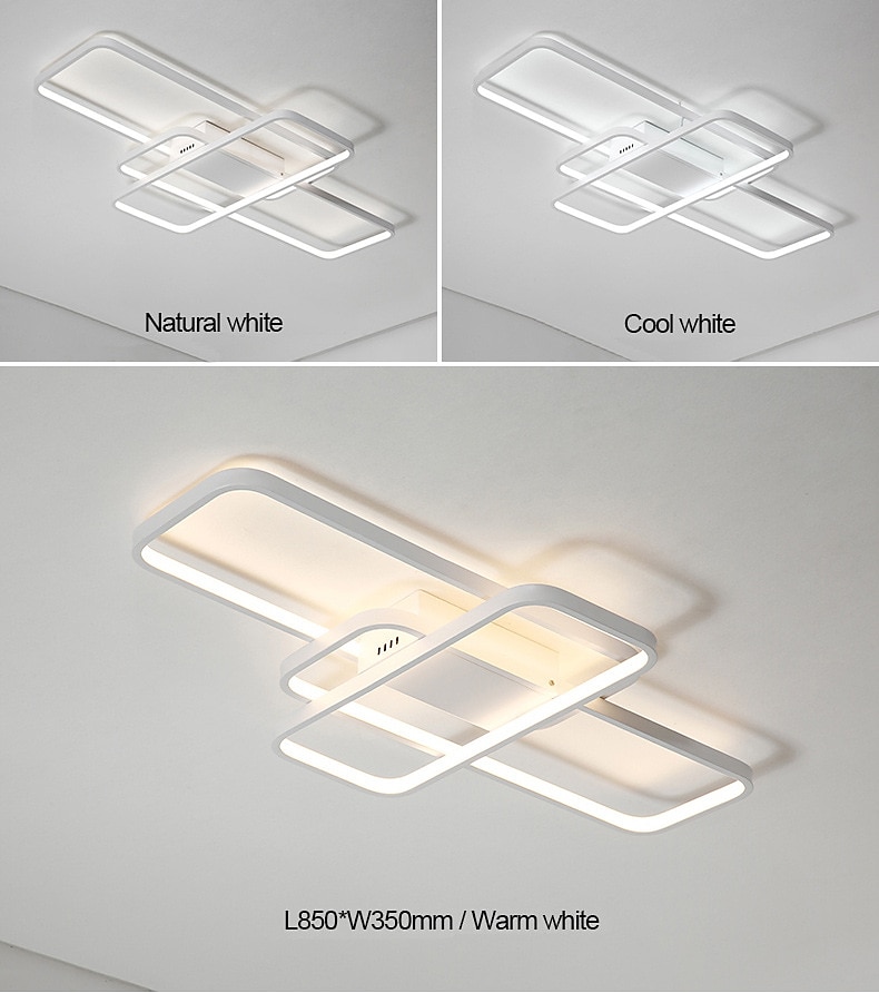 Ceiling Lights 4-Light 90 cm Dimmable Cluster Design Ceiling Lights Aluminum Silica gel Artistic Style Modern Style Novelty Painted Finishes Black/White/Gold 110-240V 2025 - $143.99 –P13