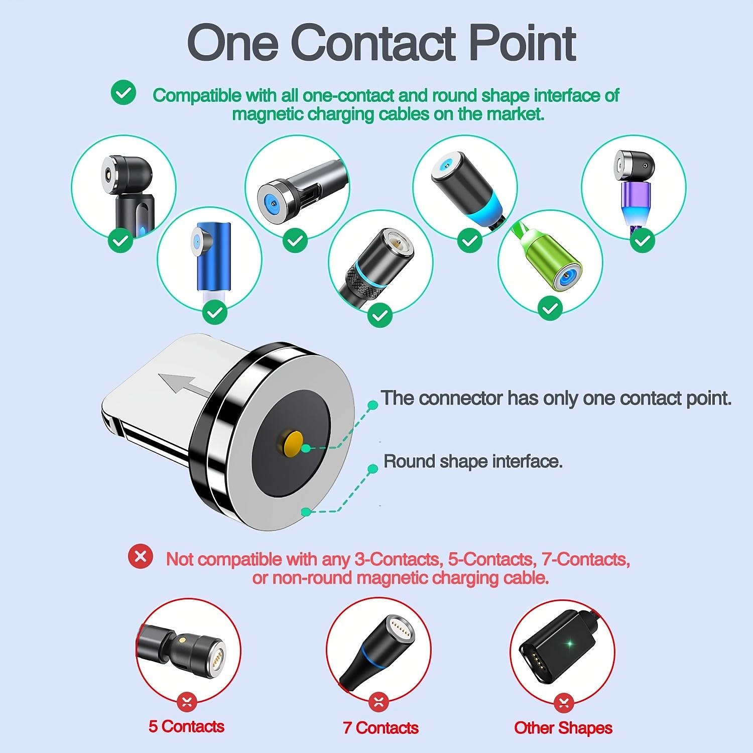5Pcs Magnetic Plug Connector Universal For Round One Ponit Magnetic Cable Type C Micro USB Magnet Replacement Parts Mobile Phone Dust Plug Adapter Gift For Birthday/Valentines/Easter/Boy/Girlfriends 2025 - $10.99 –P4