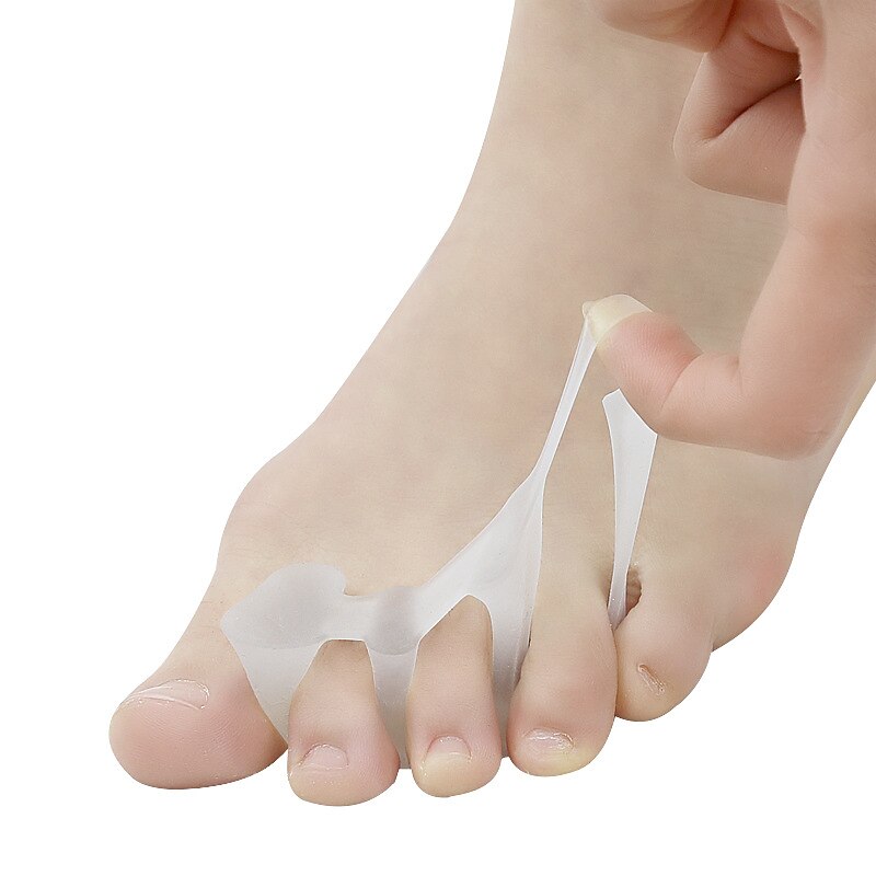 Silicone Thong Sandal Toe Flip Big Toe Spreader Cushion Bunion Pads Hard Silicone Toe Finger Separator 3 Hole Hallux Valgus Orthopedic Spacers Bunion Overlapping Hammer Foot Corrector 2025 - $9.99 –P3
