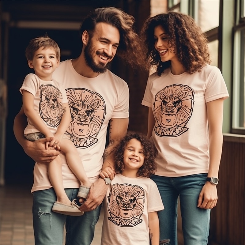 miesten t-paita tee eläin leijona pyöreä kaula custom print 3d print ulkona katu lyhythihainen print vaatteet vaatteet urheilu muoti urheiluvaatteet rento 2025 - $19.49 –P5