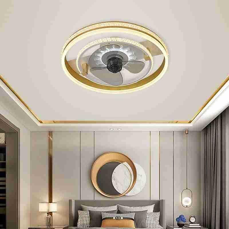 Deckenventilator mit Fernbedienung, flacher moderner Unterputz-Deckenventilator für den Innenbereich mit 72 W warmen, natürlichen, hellen 3-farbigen LED-Leuchten, 3 Geschwindigkeiten, intelligenter 2025 - $244.69 –P2