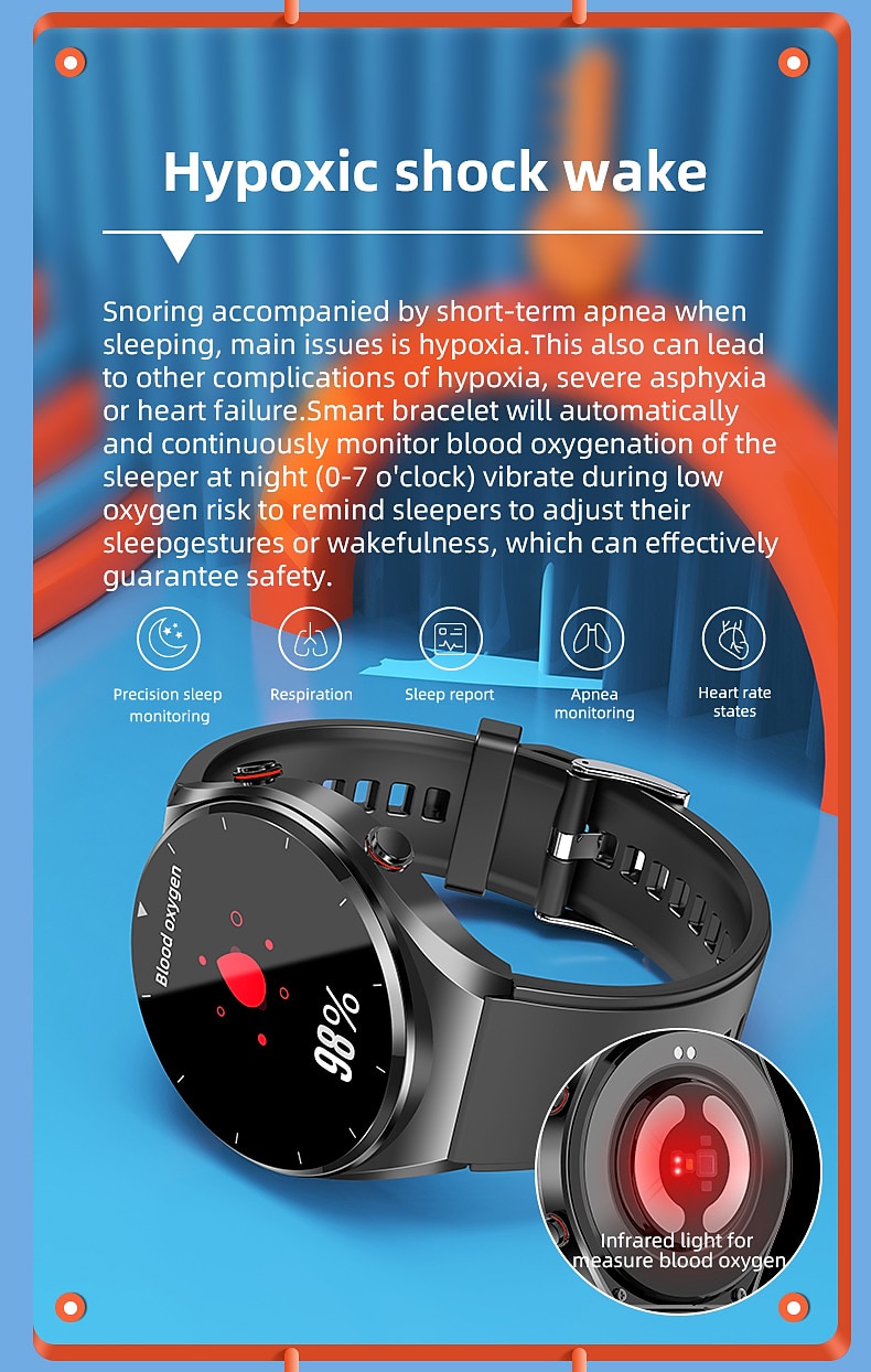 696 E09 Умные часы 1.32 дюймовый Умный браслет Bluetooth ЭКГ + PPG Контроль температуры Педометр Совместим с Android iOS Женский Мужчины Пользовательский набор Всегда на дисплее IP 67 2025 - $73.99 –P16