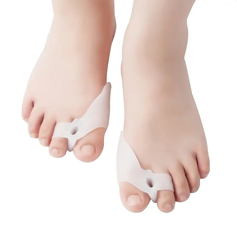 1 ζεύγος σιλικόνης διορθωτής δακτύλων hallux valgus buffer διαχωριστικό δακτύλων για άνδρες και γυναίκες 2025 - $13.99 –P2