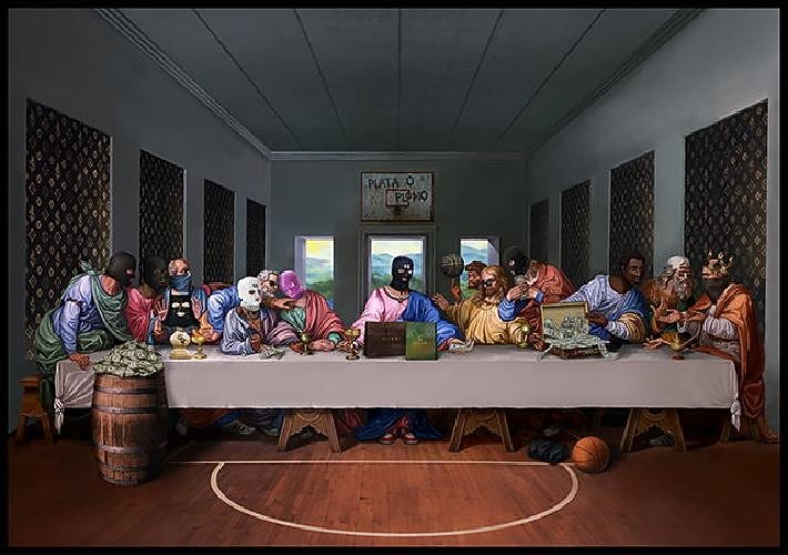 cartazes de pintura em tela vintage artista mascarado criss bellini impressão obras de arte para casa parede sala de estar decoração imagem cuadros de 2026 por $15.99 –P16