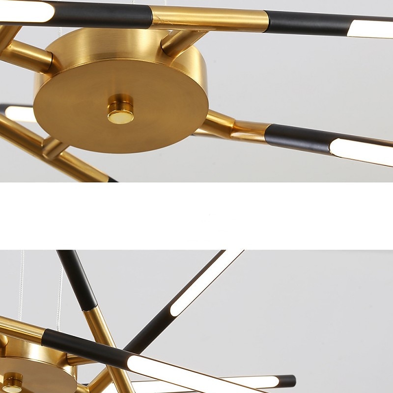 80 cm Dimmable Sputnik Design Cluster Design Chandelier Metal Layered ...