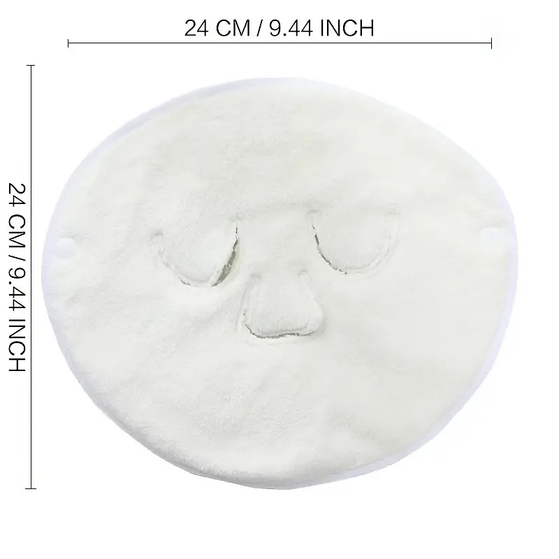 1pc Reusable Face Towel Mask Cold Hot Compress Facial Steamer Towel Mask Moisturizing Beauty Skin Care Spa Towels For Facial Facial Steamer Mask For Women Girls 2025 - $11.49 –P4
