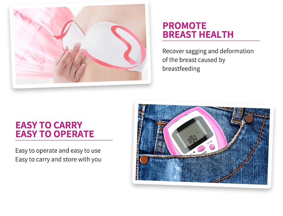 Electric Breast Pulse Massager Health Care Breast Enlargement Electric Massager Enhancer Enlarger Massage Muscle Stimulator Massager Valentine's Day Gift 2026 - $23.99 –P8
