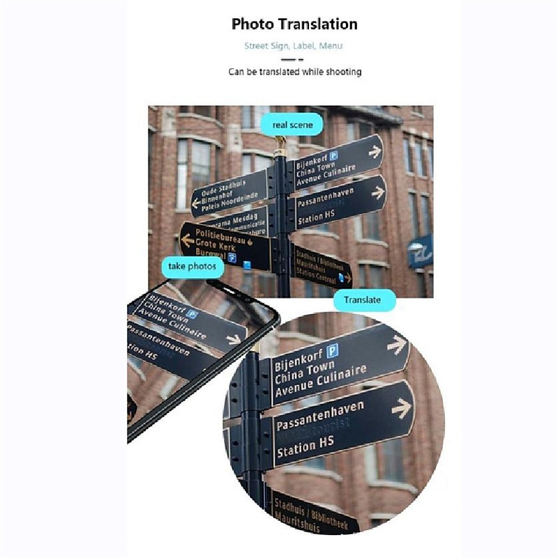 Новый компактный электронный переводчик 3 в 1 голосовой/текстовый/фотографический Bluetooth-переводчик 2025 - CAD $96.85 –P10