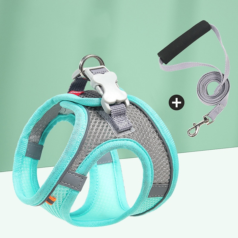 harnais pour animaux de compagnie & laisse protégez votre chat avec ce harnais de conception multicolore réfléchissant et respirant pour chat de 2025 ? $18.49 –P11