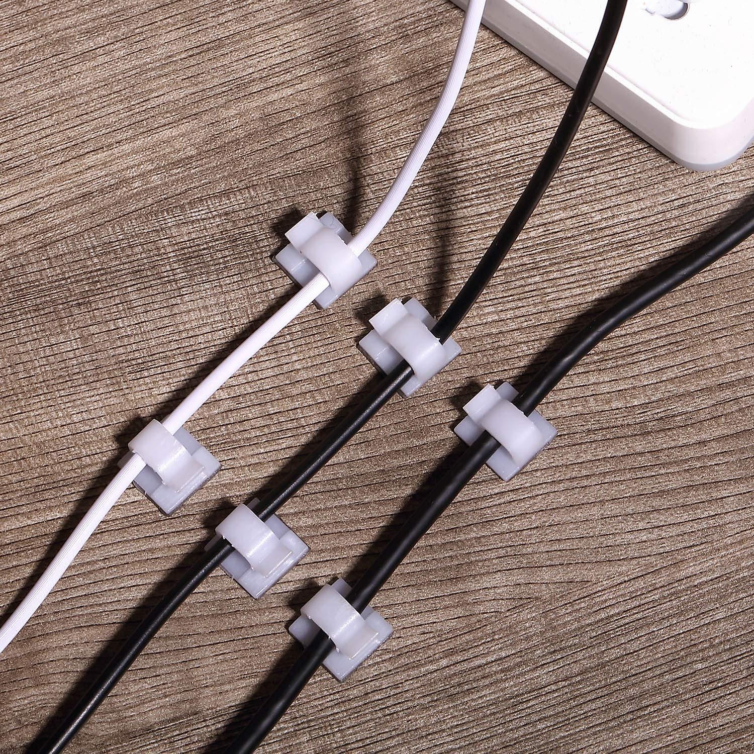 50 PCS Adhesive Cable Clips Upgraded Wall Wire Clips for Cable Management Strong Cord Clips Wire Holders for The Wall Under Desk 2025 - $12.99 –P9