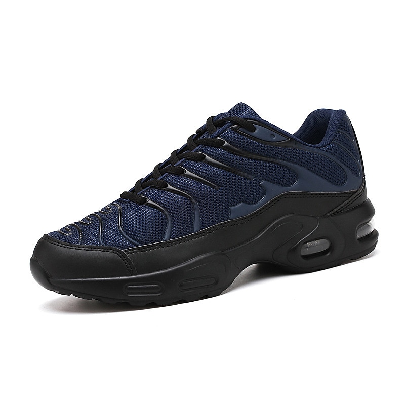 Zapatillas deportivas rojas con colchón de aire para hombre: zapatillas deportivas de malla transpirable con absorción de impactos para gimnasio, entrenamiento y uso diario. 2025 - $46.99 –P7