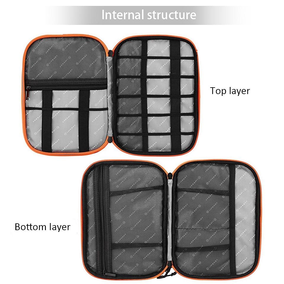 2026年 ポータブル電子アクセサリー トラベル ケース、ケーブル オーガナイザー バッグ iPad 用ガジェット キャリー バッグ、ケーブル、電源、USB フラッシュ ドライブ、充電器  コレクション – $18.99 –P8