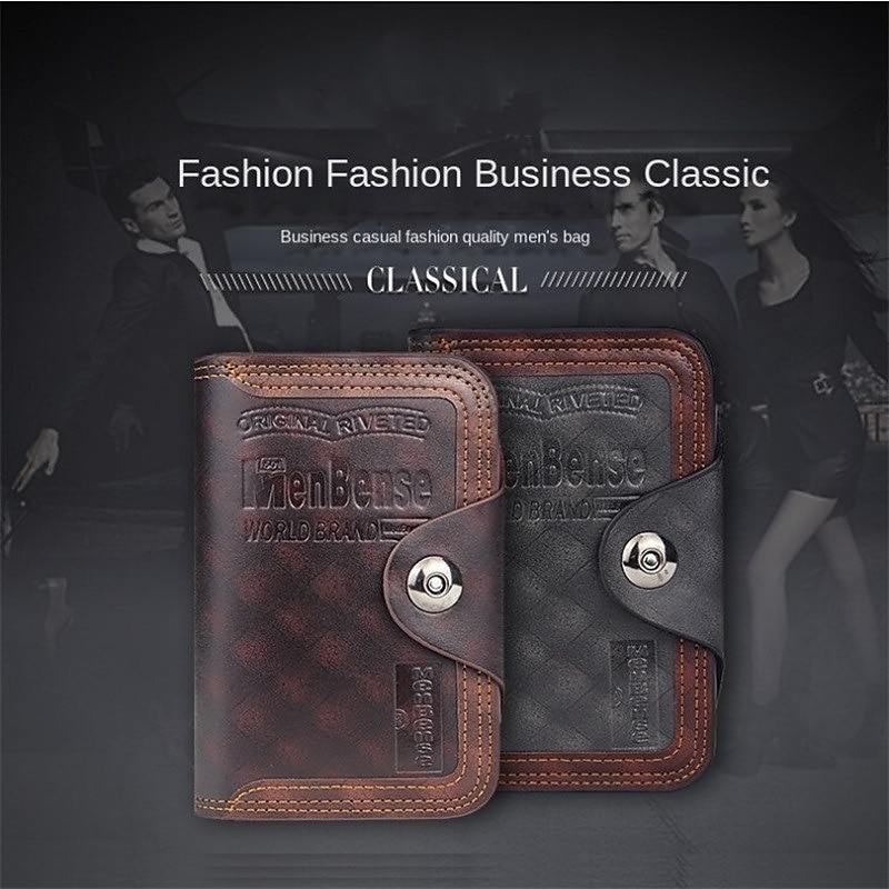 KAVI's Genuine Luxury Leather Wallet and Credit Card Holder for Men