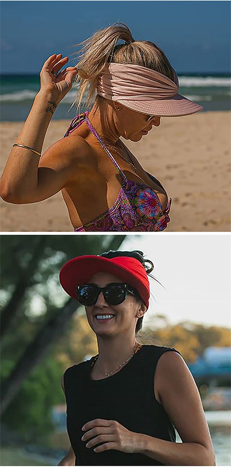 Spring And Summer New Hat Female Sun Visor Baseball Cap Female Anti-ultraviolet Personality Adult Empty Top Hat 2025 - $20.99 –P8