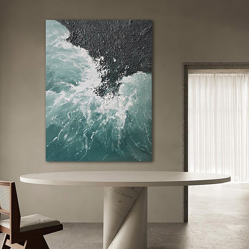 Peinture à l'huile Hang-peint Peint à la main Verticale Abstrait contemporain Toile roulée (sans cadre) de 2025 ? $158.99 –P4