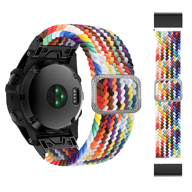 Bracelet nylon tressé 22mm 26mm pour Garmin Fenix 7 7X 6 6X Pro Epix Pro 47mm 51mm Instinct 2X Approach S70 S62 S60 Forerunner 955 945 Marq de 2025 ? $21.99 –P5