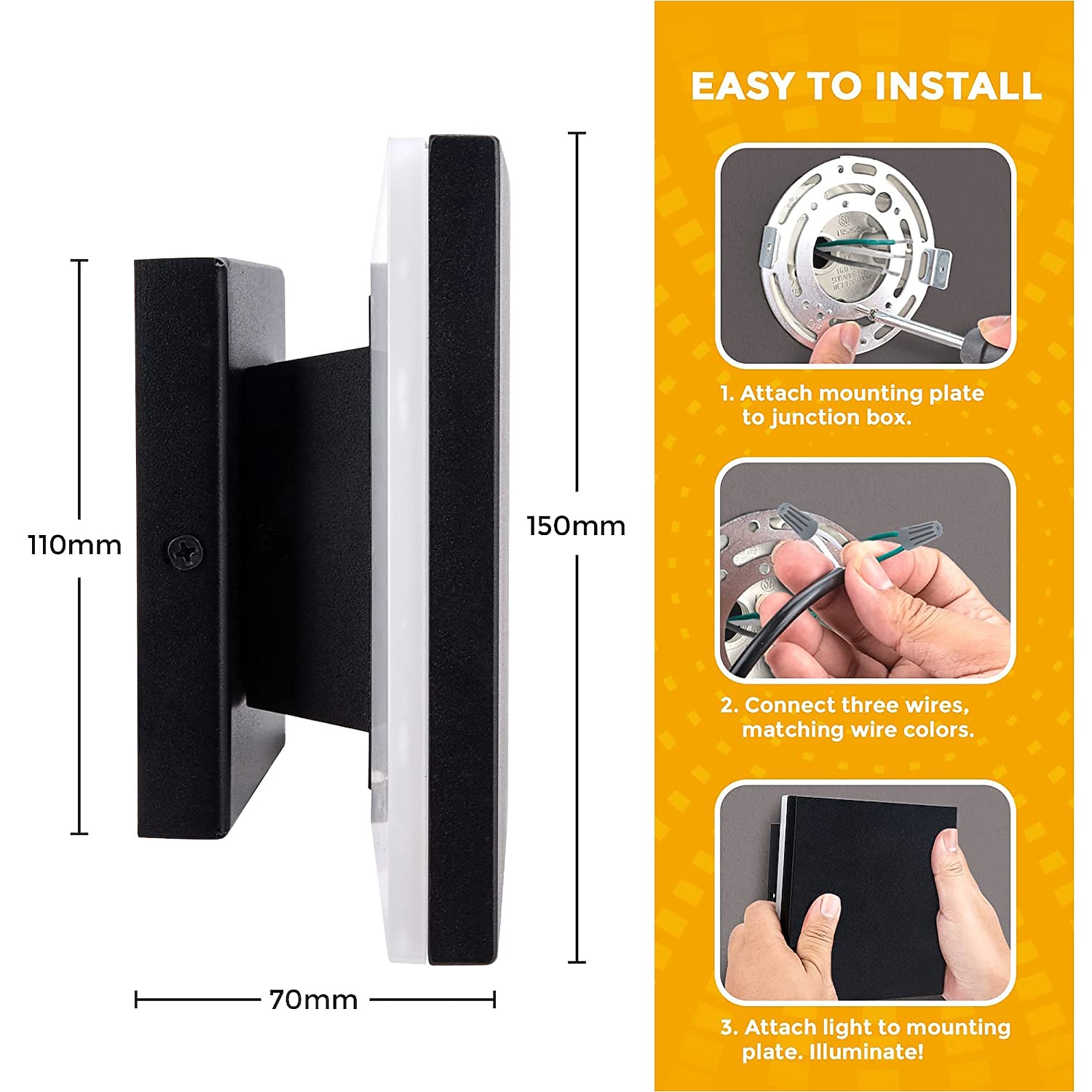 LED Outdoor/Indoor Wall Light IP65 Waterproof 5.9" Acrylic Aluminum 18W 3000-6000K Wall Lighting 1500-1600lm AC85-265V 2026 - $61.99 –P6