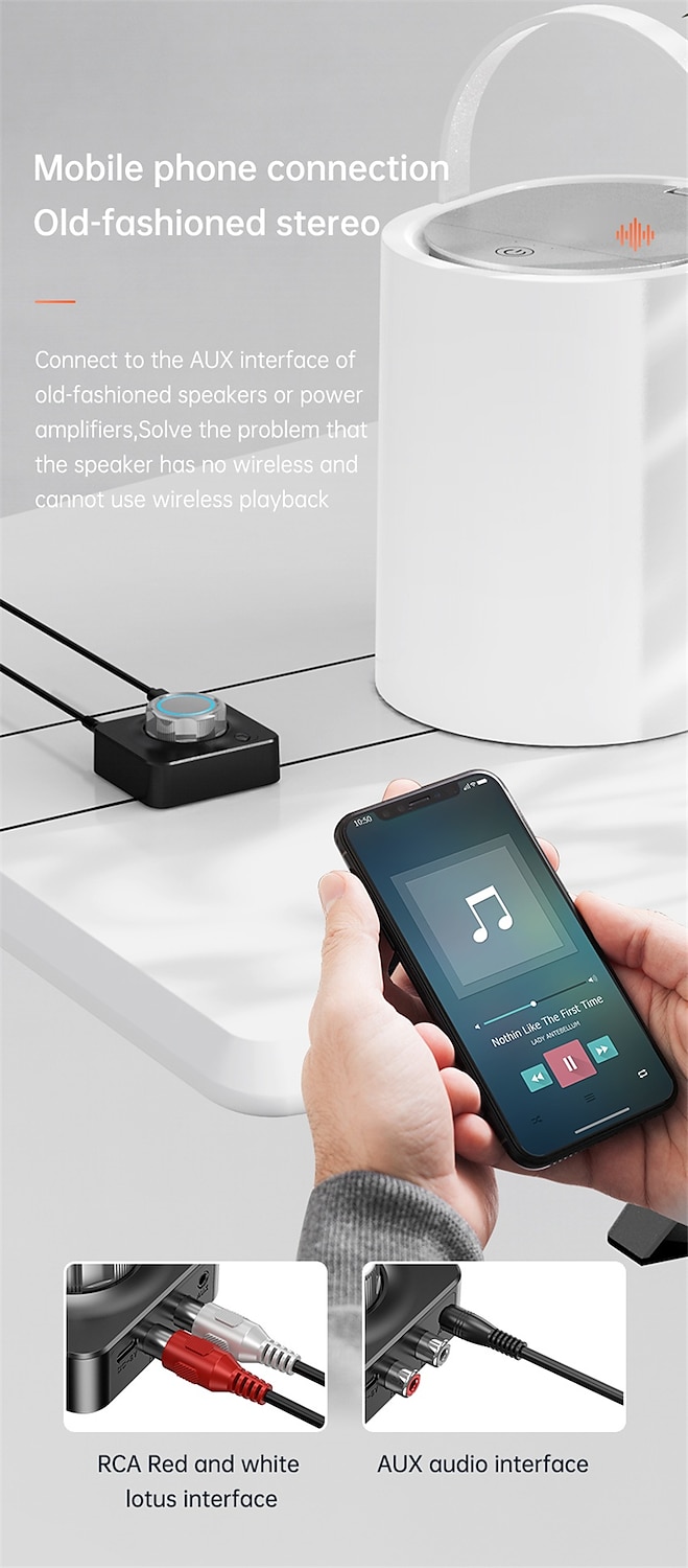 bluetooth 5.0 аудио приемник 3d стерео музыка беспроводной адаптер tf карта rca 3,5 мм 3,5 разъем aux для автомобильного комплекта проводной динамик наушники 2025 - $23.99 –P6