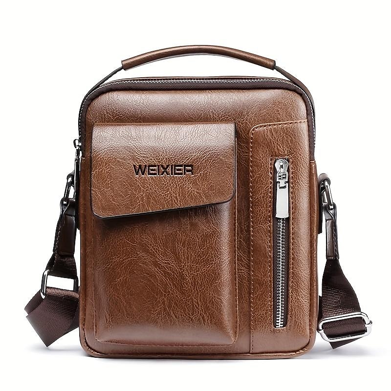 idea de regalo para el día de san valentín: bolso de hombro wixier: ¡perfecto para el hombre elegante y experto en negocios! 2025 - $18.99 –P3