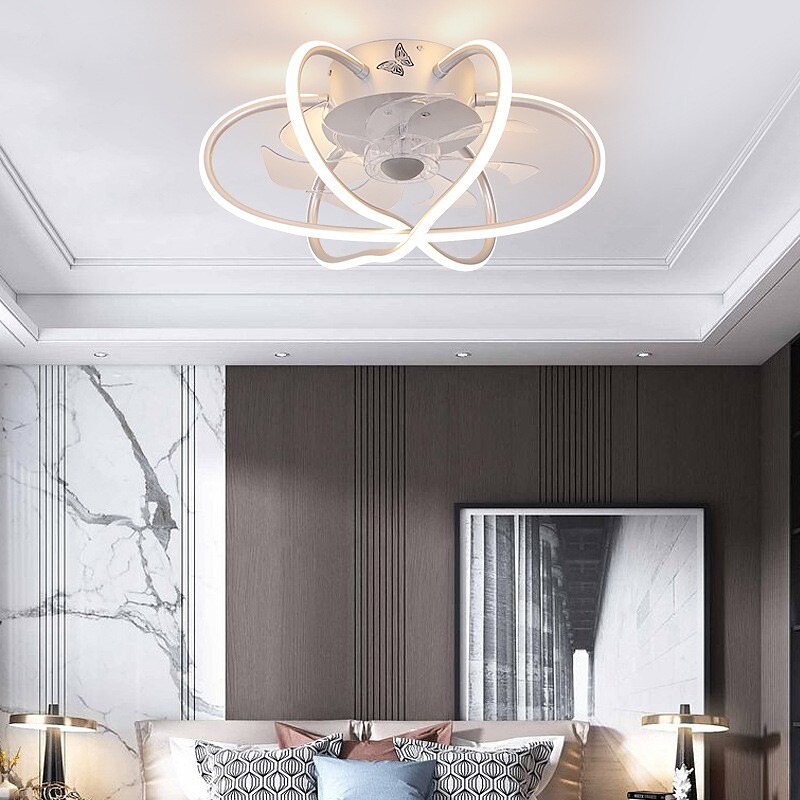 Ceiling Fans with Lights Dimmable with Remote Control Flush Mount Indoor Ceiling Fan,15.6" Smart 3 Colors 6 Speeds Reversible 2025 - $275.79 –P6