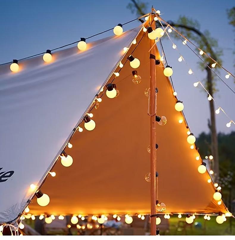 уличный фонарь для кемпинга струнные большие лампочки 5m-20leds 6.5m-30leds водонепроницаемые антираздавленные светодиодные лампочки открытый задний двор садовое крыльцо декоративный светильник для палатки терраса лампа 2026 - $22.99 –P6