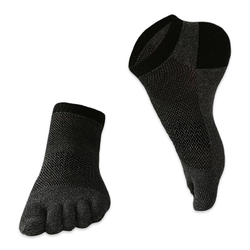 Herren 3 Paare Ankle Socken Zehensocken Niedrig geschnittene Socken Schwarz Weiß Farbe Farbblock Freizeitskleidung Urlaub Wochenende Patchwork Mittel Sommer Frühling & Herbst Stilvoll Brautkleider 2025 - $23.99 -P6