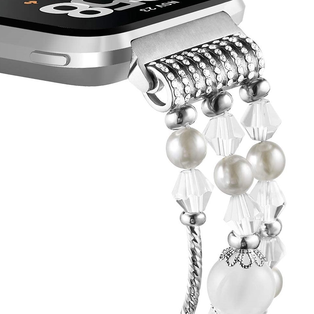 Pulseira de Smartwatch Compatível com Fitbit Versa 2 / Versa Lite / Versa SE / Versa Lega Com Miçangas Relógio inteligente Alça Bling Diamond Com Miçangas Mulheres Homens Pulseira de joias de 2025 por $23.99 –P12