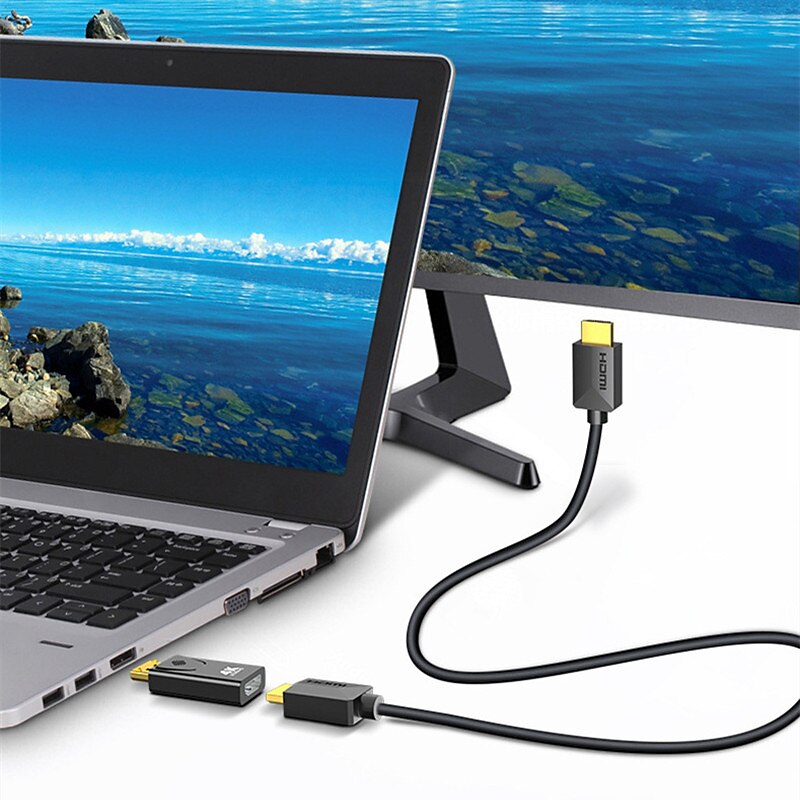 4K DisplayPort to HDMI-compatible Adapter Converter Display Port Male Mini DP to Female HD TV Cable Adapt Video For PC TV Cable 2025 - $12.99 –P7