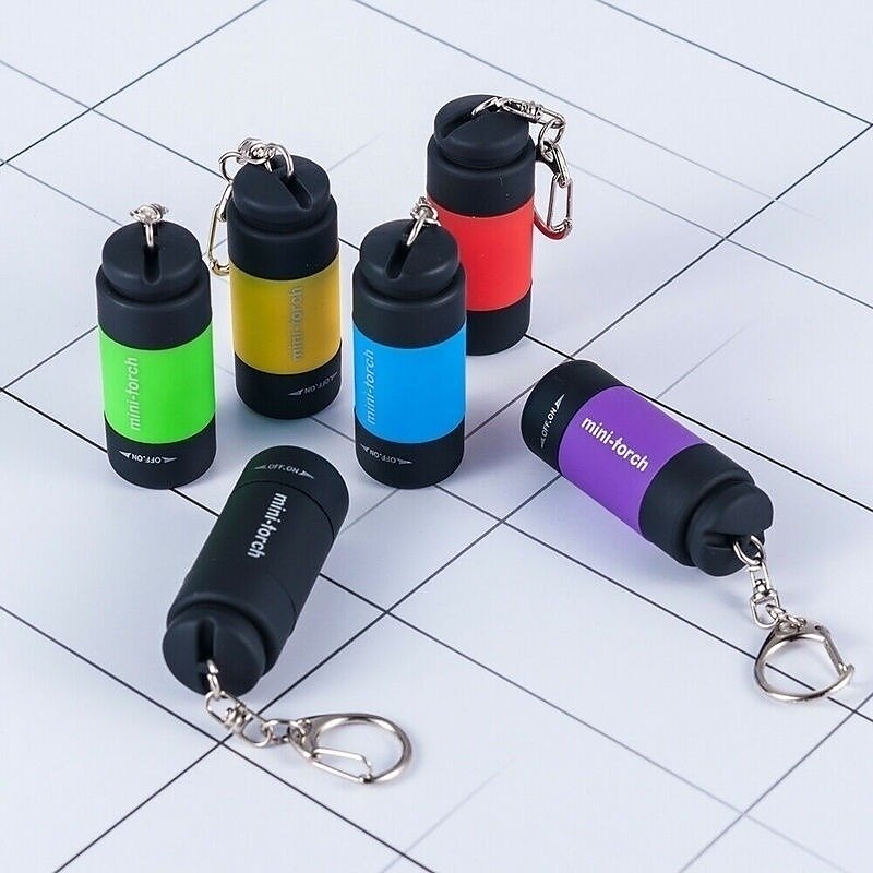 1PC Waterproof Mini Keychain Pocket Torch USB Rechargeable LED Flashlight Lamp Outdoor Sports Interior Design 2025 - $6.99 –P10