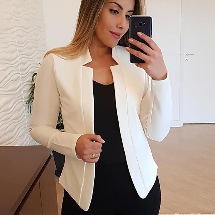 kvinnors nya mode kavaj långärmad cardigan casual jacka topp 2025 - $27.99 –P3