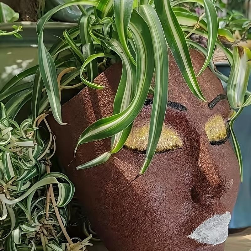 ghiveci pentru fata femeilor decor de perete ghiveci din rasina agatat ghivece de flori pentru interior plante de exterior decor gradina 2025 - $20.99 –P6