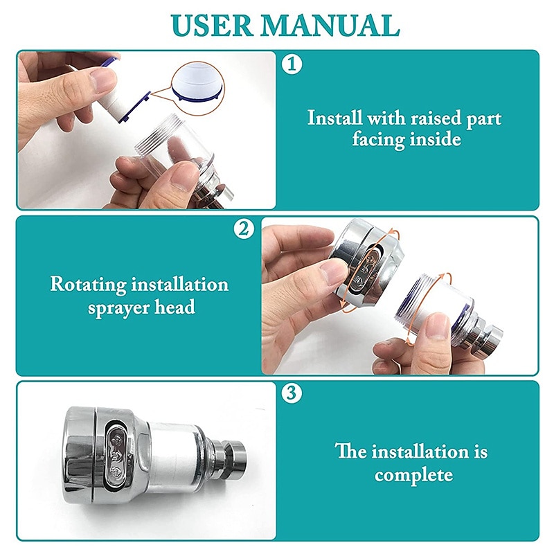 מסנן מים ברז לכיור מטבח אמבטיה שטיפת עור פנים, החלפת מסנן ברז ראש מקלחת למים קשים, סינון הסרת כלור פלואוריד מתכות כבדות 2025 - $6.49 –P11